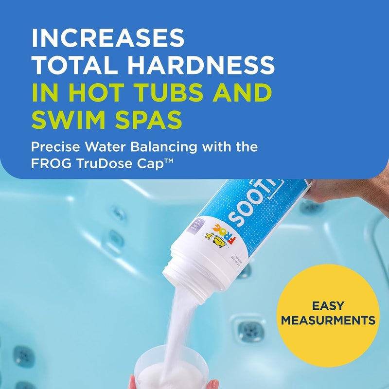 Frog Soothe Calcium Total Hardness Increaser for Hot Tubs and Swim Spas - 2 lb Bottle with TruDose Measuring Cap for Easy Maintenance & Balancing - 1 Pack - Image 1